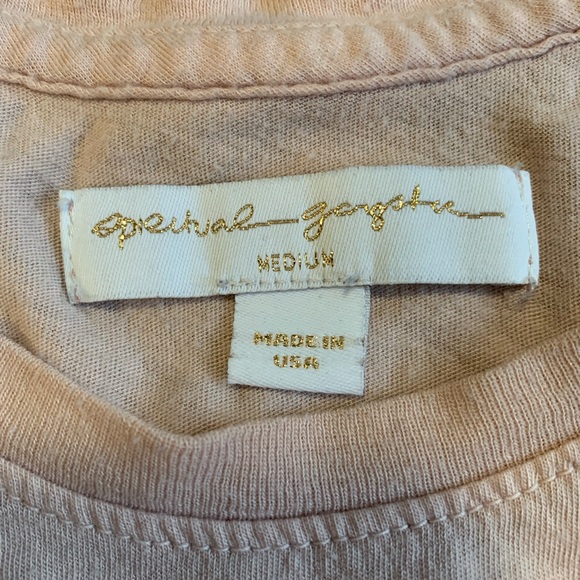 Spiritual Gangster Light Pink with Gold Symbol Women’s M Tank Top - Picture 3 of 9